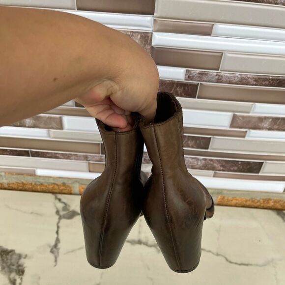 Del Carlo leather ankle boots 38.1/2 - Picture 6 of 14